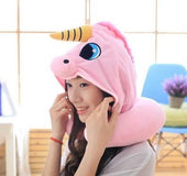 unicorn U shape travel pillow