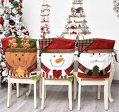 Christmas embroidery chair cover