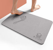 Diatom mud absorbent and quick-drying mat