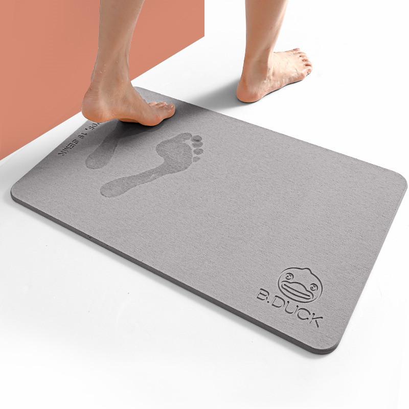 Diatom mud absorbent and quick-drying mat