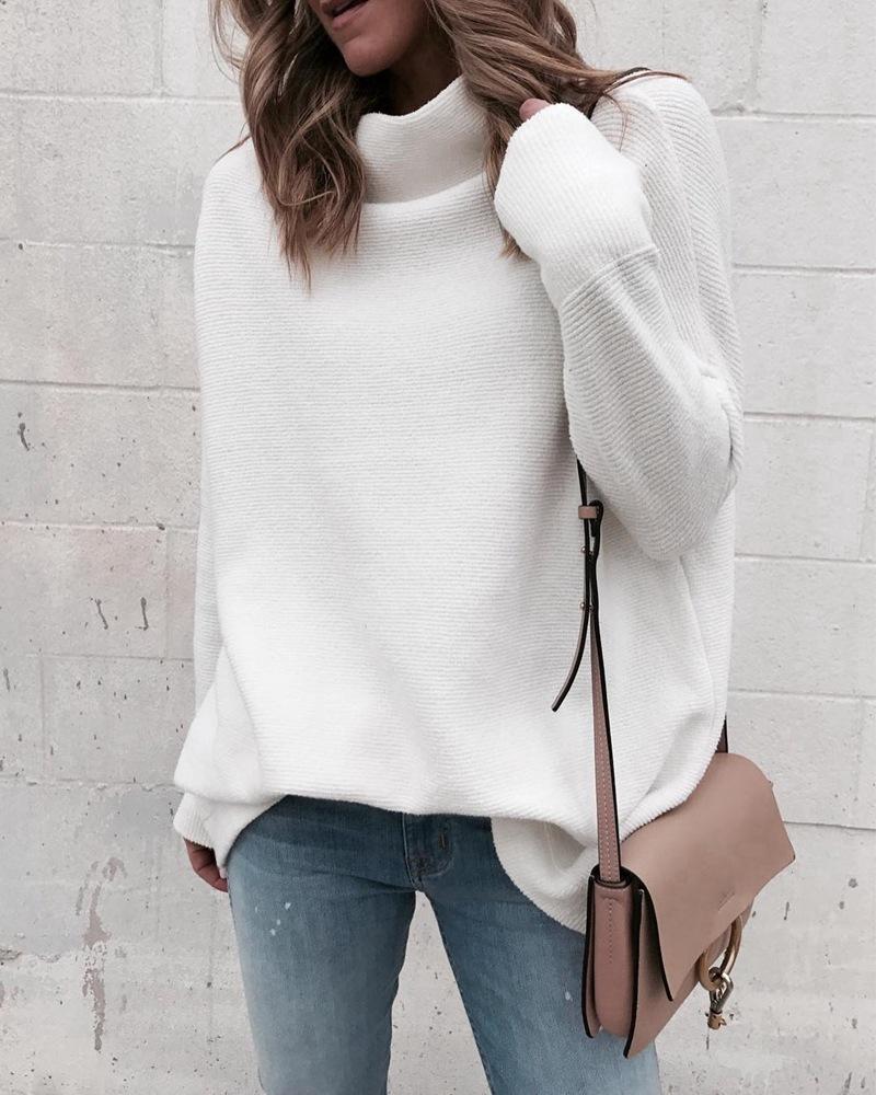 Long sleeve knit t-shirt