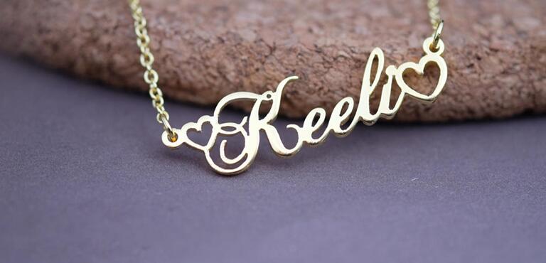 Collar Con Nombre Personalizado Para Mujer