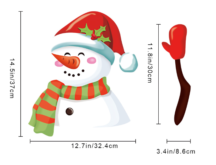 Christmas windshield stickers Santa Claus nice window stickers car wiper sticker featured gift