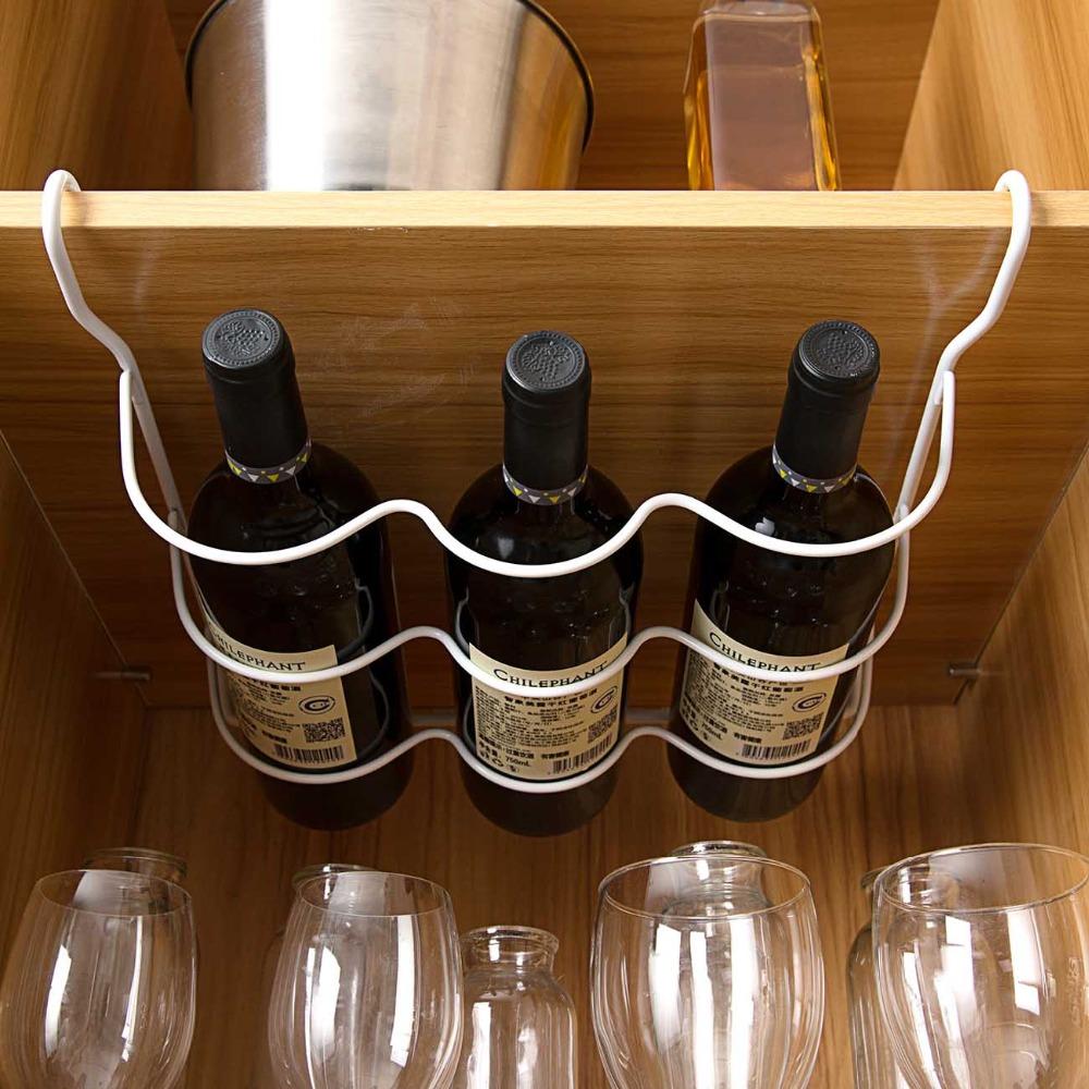 Wrought iron beer rack refrigerator shelf