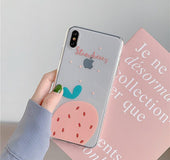 Pink strawberry  | IPhone