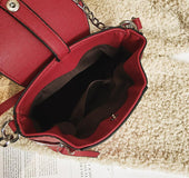 Korean PU pure color retro fashion small backpack waterproof single-shoulder bag travel bag