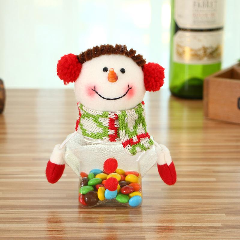 Christmas Snowman Elk Candy Jar