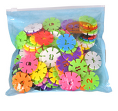 Snowflake Plastic 3D Puzzle Building Blocks Educational Toy