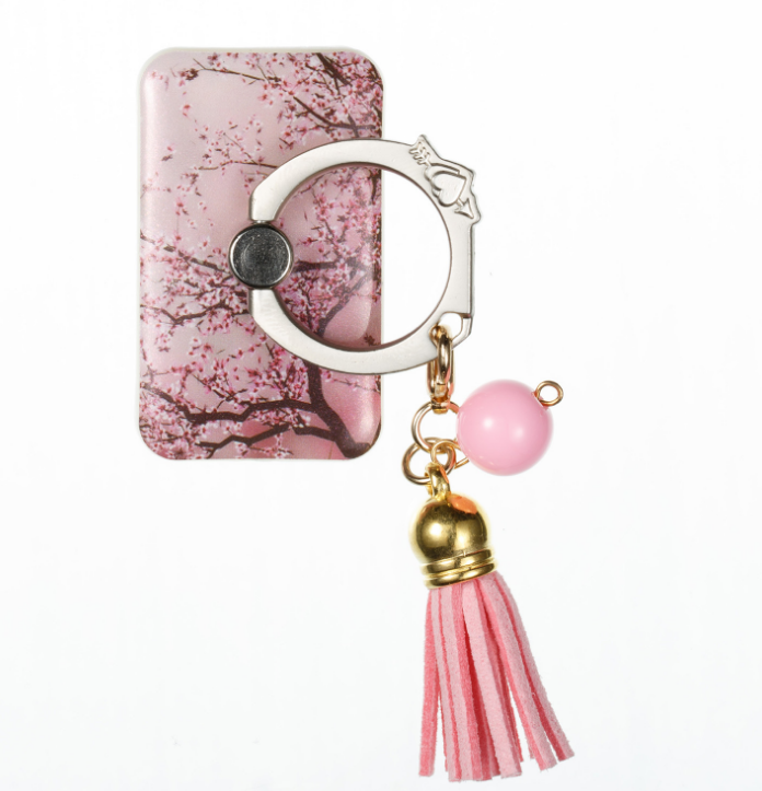 Paste creative lazy tassels metal painted finger ring bracket mobile phone
