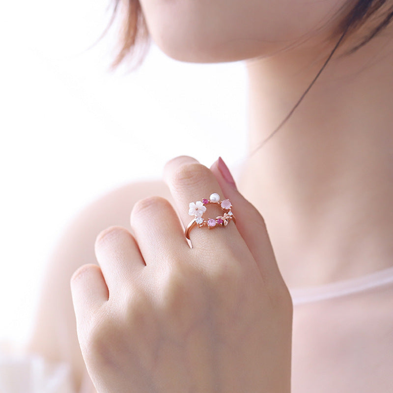 Anillo Corona de flores