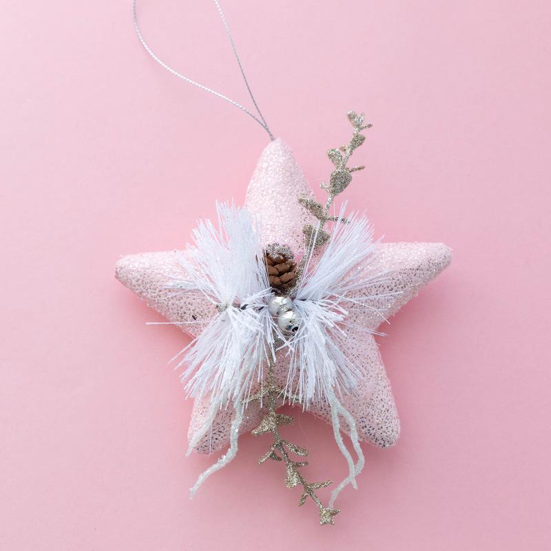 Christmas pink plush small pendant