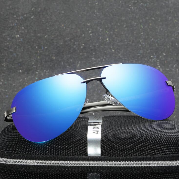 Aluminium magnesium polarized sunglasses men