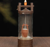 Auspicious Dragon Smoke Backflow Incense Burner Glass