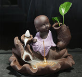 Lotus little monk reflux incense burner
