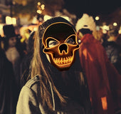 Skull LED Glowing Halloween Mask