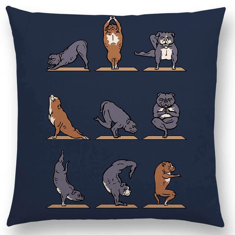 Dog animal printed pillow case