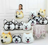 Manufacturers selling God annoying dog 3D creative head pillow cushion Ha J Chiesa Moyer dog wholesale custom hand warmer