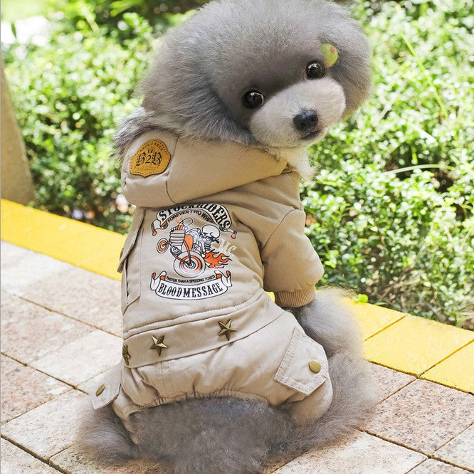Chamarra Con Gorrito Para Perro