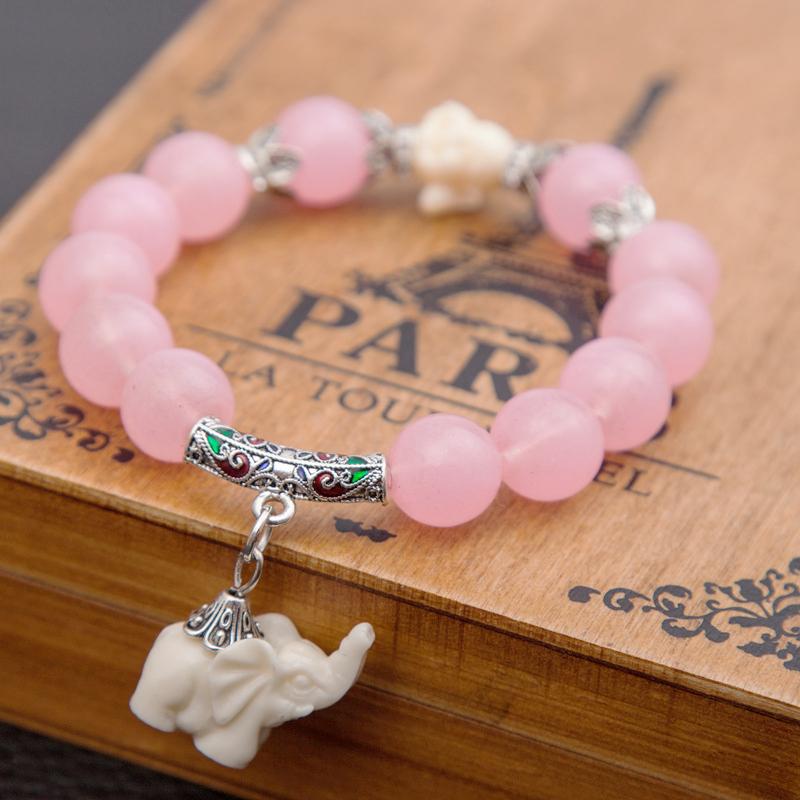 Pulsera elefante cristal