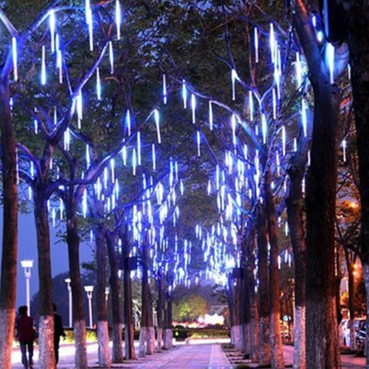Led meteor rain light lantern flashing lights engineering lighting Christmas tree decoration lights waterproof hanging tree lights marquee