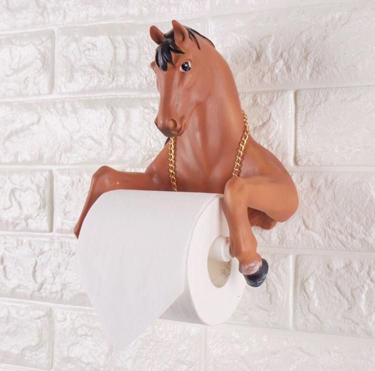 Hanging toilet paper holder