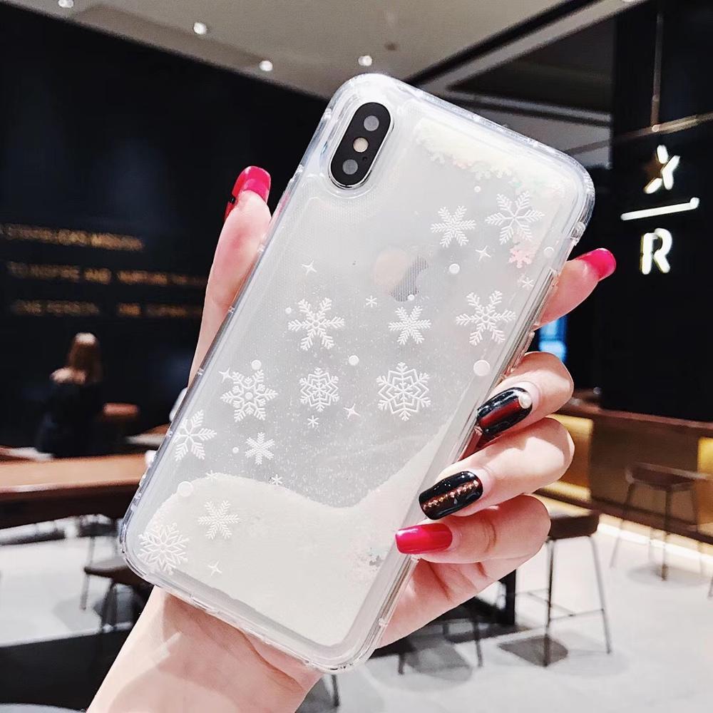 Snowflakes Sands Mobile Shell Christmas