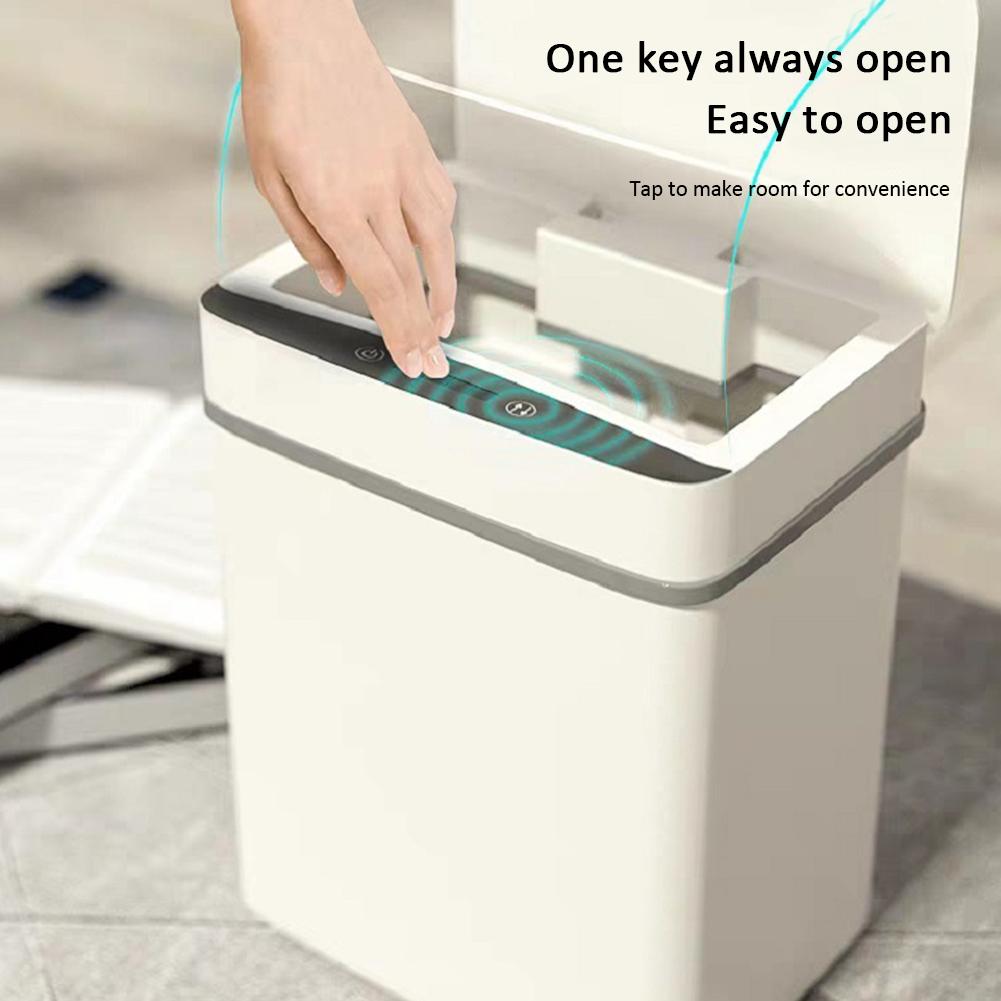 Automatic Induction Flip Trash Can