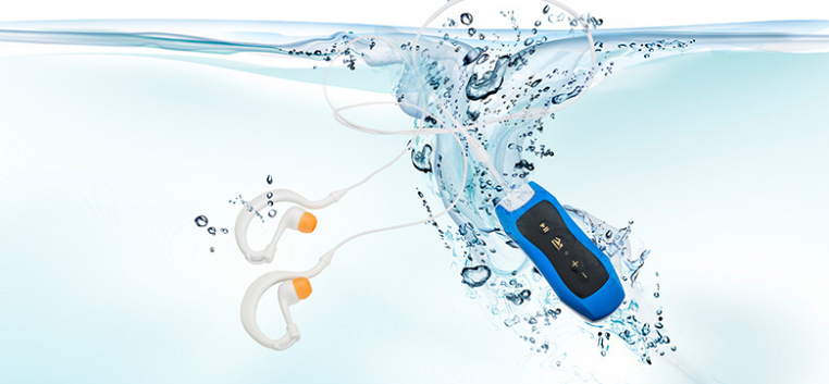 Bluetooth mini headset mp3 running swimming without screen creative mp3 4G/8G