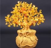 Crystal Lucky Tree Money Bag Tree Money Tree Creative Fashion Home Decoration Desktop Decoration