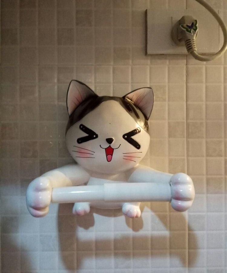 Hanging toilet paper holder