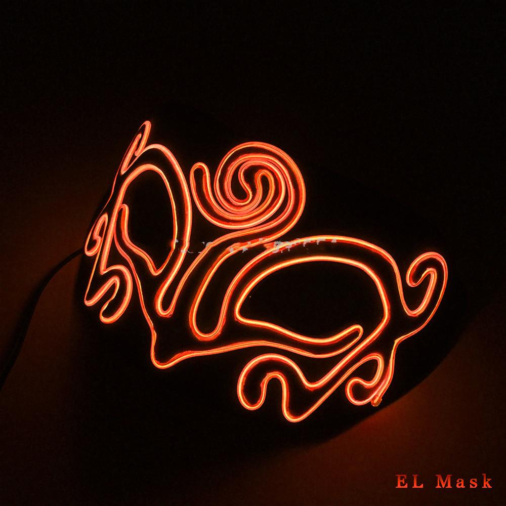Party halloween EL glow mask