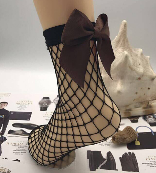 Women's Lace Fishnet Sheer Ankle Dress Socks