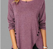 Long sleeve irregular hem