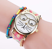 Cara gato pulsera reloj