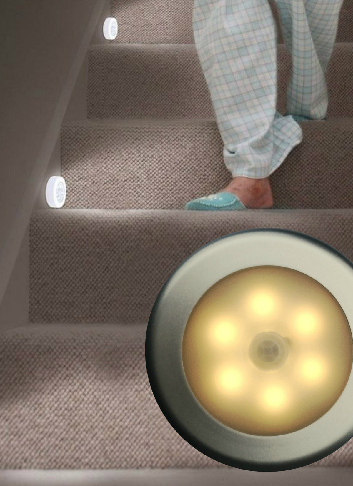 Lampara nocturna LED para corredores