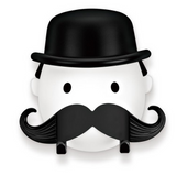 Black beard shaving rack suction razor