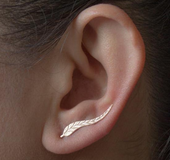 Boho Long Vintage Leaf Stud Earrings