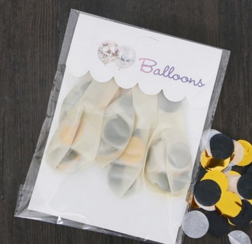 12-inch transparent dot paper balloon color gold sequins birthday paper circular Balloon Wedding Decoration