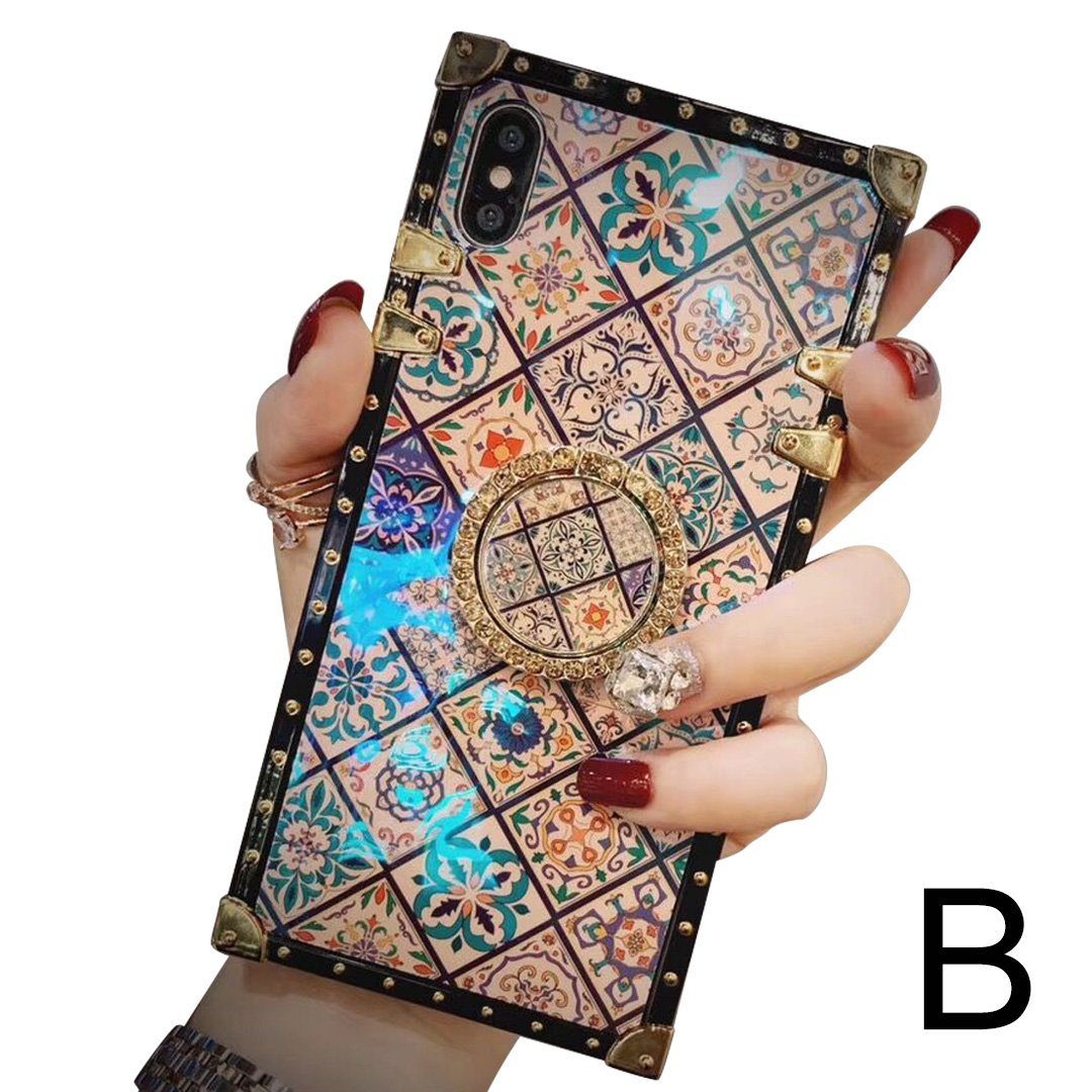 Ethnic style sub-blue ring bracket mobile  | IPhone