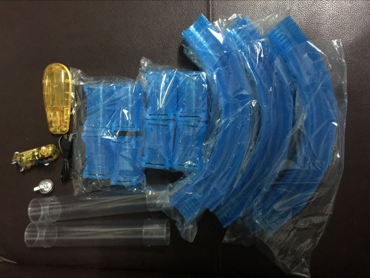 Speed pipes electric rail car remote control luminous pipe