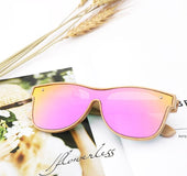 Unisex Full Bamboo Frame Polarized Sunglasses UV400