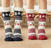 Christmas socks female autumn and winter tube floor socks