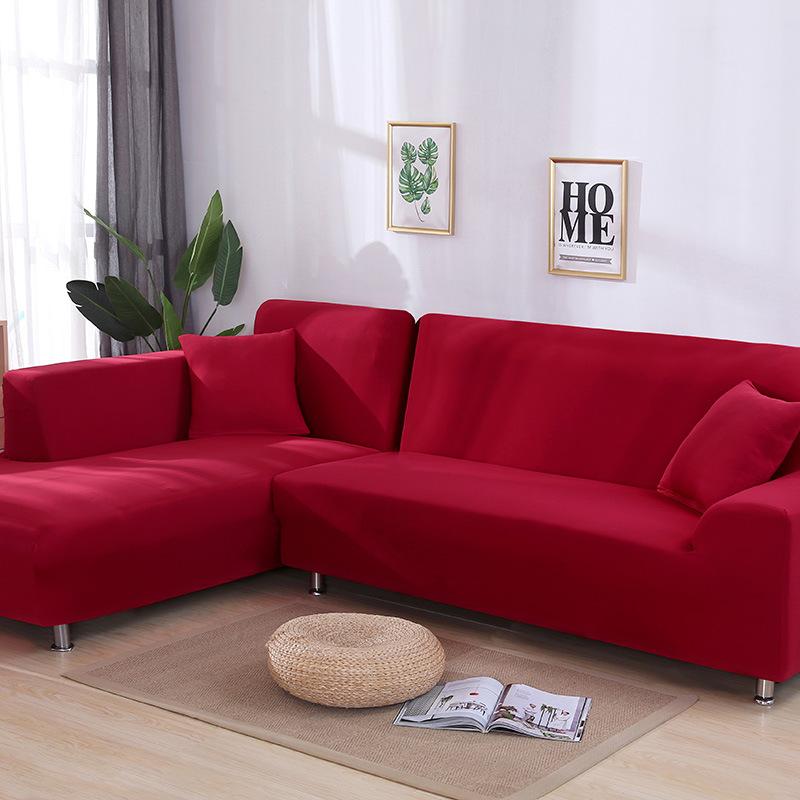 Tight Wrap Sofa Cover Elastic 2 Pieces Sofa Cover If L Style Piece Corner Sofa