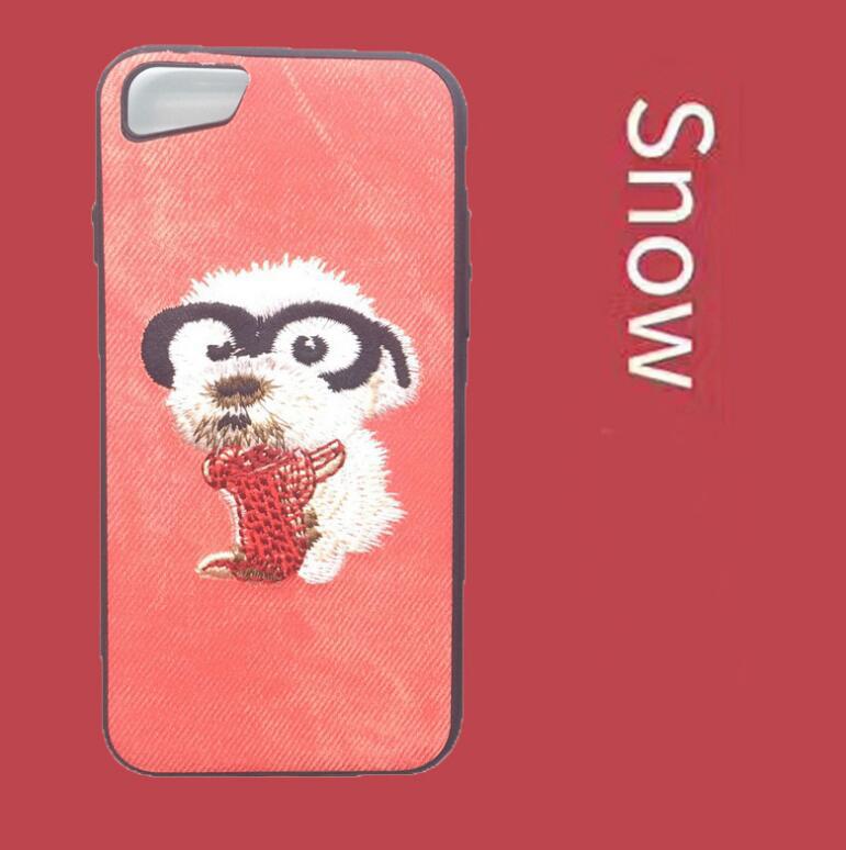 Dog Embroidery   Case  | IPhone   | Samsung