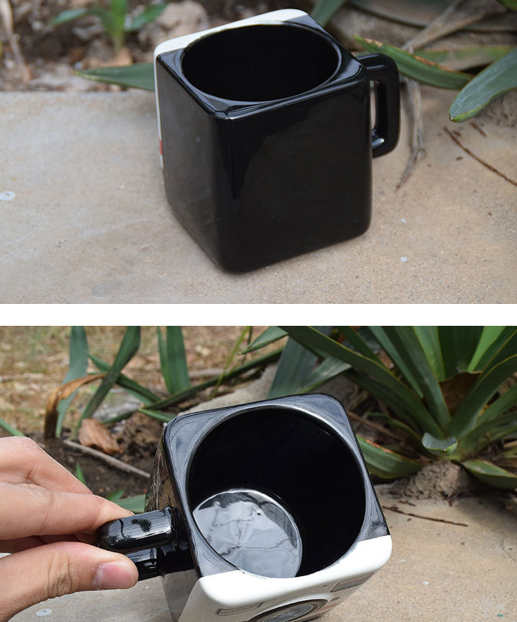 Creative camera ceramic cup camera mug  camera cup styling mug