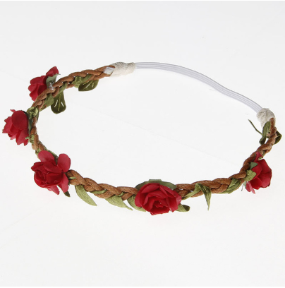 Children's woven rose hair band