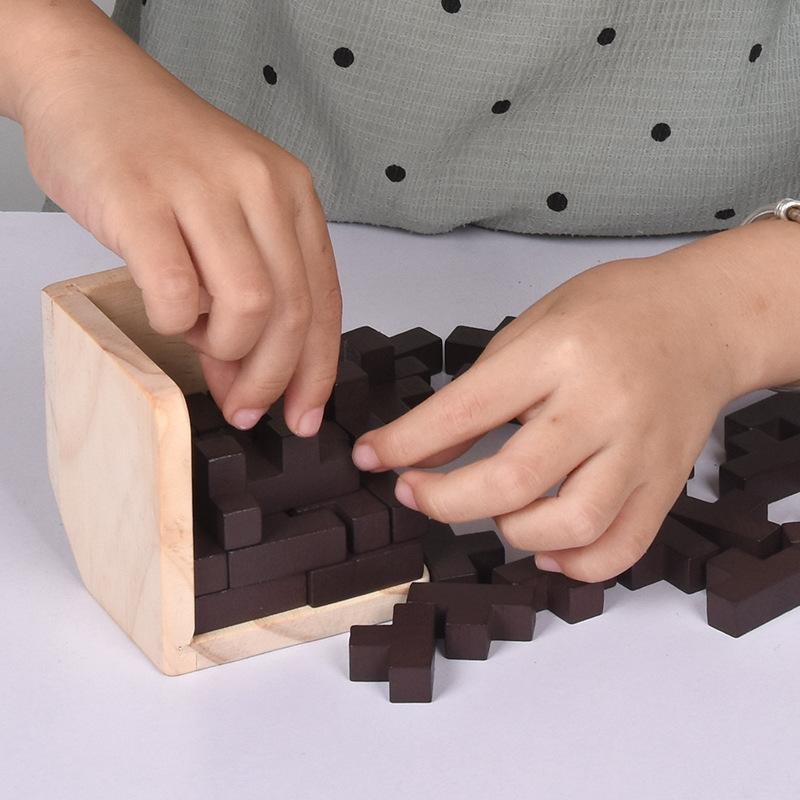 Wooden educational toy Kongming lock Luban lock