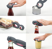 6 in 1 Creative Multifunction Stainless Steel Can Opener Beer Bottle Opener
