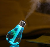 USB Humidificateur A Ultrasons Home Office Mini Aroma Diffuseur LED Nuit Lumiere aromatherapatherapie Mist Maker Creative Bouteille ampoule.