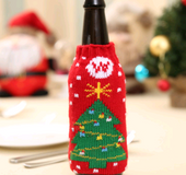 Christmas decoration wine bottle set champagne red wine creative wine set hotel restaurant holiday layout